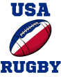USA Rugby Ball Long Sleeve Tee (Red)